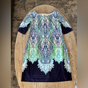 Eliza J knit multi color dress size 6P